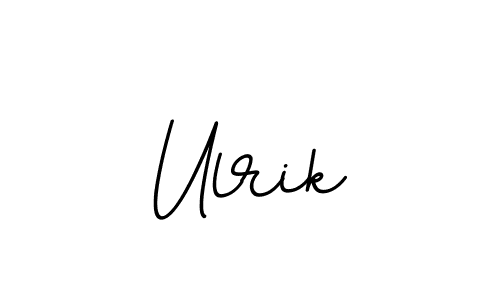 How to make Ulrik name signature. Use BallpointsItalic-DORy9 style for creating short signs online. This is the latest handwritten sign. Ulrik signature style 11 images and pictures png