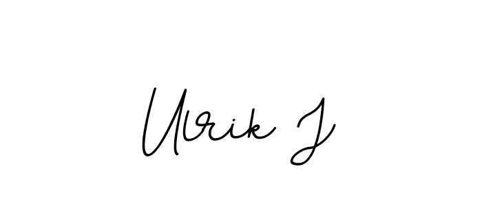 It looks lik you need a new signature style for name Ulrik J. Design unique handwritten (BallpointsItalic-DORy9) signature with our free signature maker in just a few clicks. Ulrik J signature style 11 images and pictures png