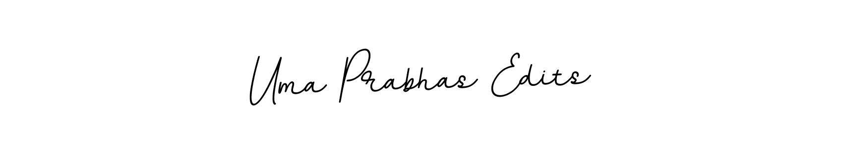 Design your own signature with our free online signature maker. With this signature software, you can create a handwritten (BallpointsItalic-DORy9) signature for name Uma Prabhas Edits. Uma Prabhas Edits signature style 11 images and pictures png