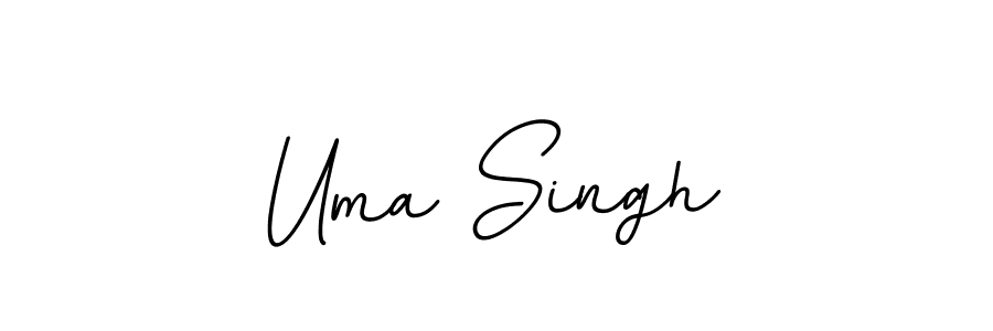 Use a signature maker to create a handwritten signature online. With this signature software, you can design (BallpointsItalic-DORy9) your own signature for name Uma Singh. Uma Singh signature style 11 images and pictures png