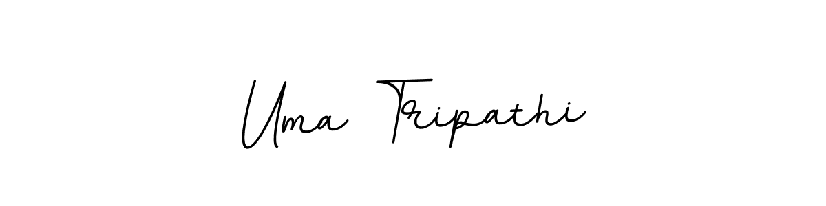 Use a signature maker to create a handwritten signature online. With this signature software, you can design (BallpointsItalic-DORy9) your own signature for name Uma Tripathi. Uma Tripathi signature style 11 images and pictures png