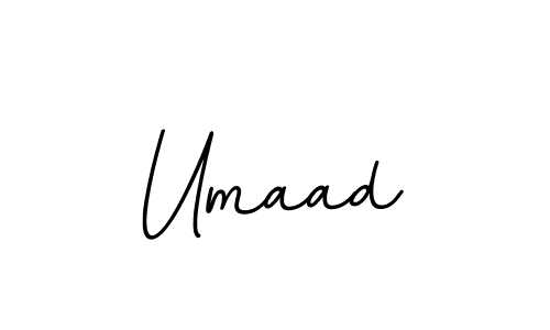 Use a signature maker to create a handwritten signature online. With this signature software, you can design (BallpointsItalic-DORy9) your own signature for name Umaad. Umaad signature style 11 images and pictures png