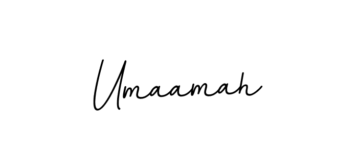 Create a beautiful signature design for name Umaamah. With this signature (BallpointsItalic-DORy9) fonts, you can make a handwritten signature for free. Umaamah signature style 11 images and pictures png