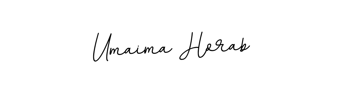 Make a beautiful signature design for name Umaima Horab. With this signature (BallpointsItalic-DORy9) style, you can create a handwritten signature for free. Umaima Horab signature style 11 images and pictures png