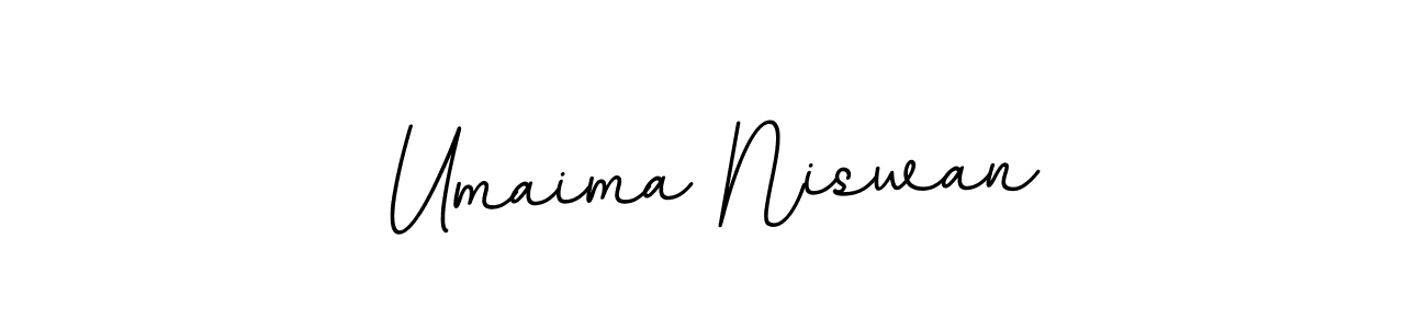 Also we have Umaima Niswan name is the best signature style. Create professional handwritten signature collection using BallpointsItalic-DORy9 autograph style. Umaima Niswan signature style 11 images and pictures png