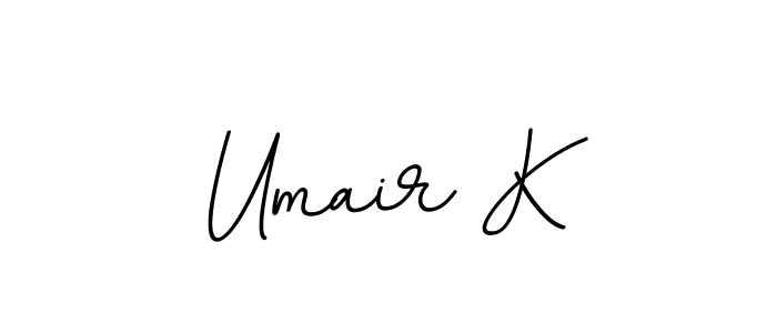 Check out images of Autograph of Umair K name. Actor Umair K Signature Style. BallpointsItalic-DORy9 is a professional sign style online. Umair K signature style 11 images and pictures png