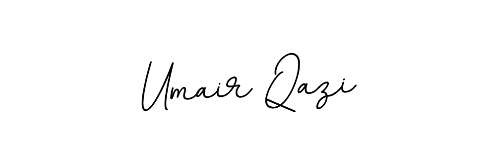 This is the best signature style for the Umair Qazi name. Also you like these signature font (BallpointsItalic-DORy9). Mix name signature. Umair Qazi signature style 11 images and pictures png