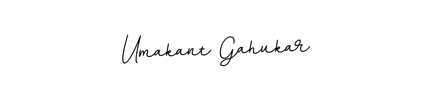 Design your own signature with our free online signature maker. With this signature software, you can create a handwritten (BallpointsItalic-DORy9) signature for name Umakant Gahukar. Umakant Gahukar signature style 11 images and pictures png