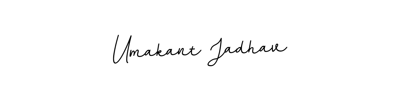 This is the best signature style for the Umakant Jadhav name. Also you like these signature font (BallpointsItalic-DORy9). Mix name signature. Umakant Jadhav signature style 11 images and pictures png