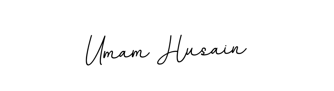 Design your own signature with our free online signature maker. With this signature software, you can create a handwritten (BallpointsItalic-DORy9) signature for name Umam Husain. Umam Husain signature style 11 images and pictures png