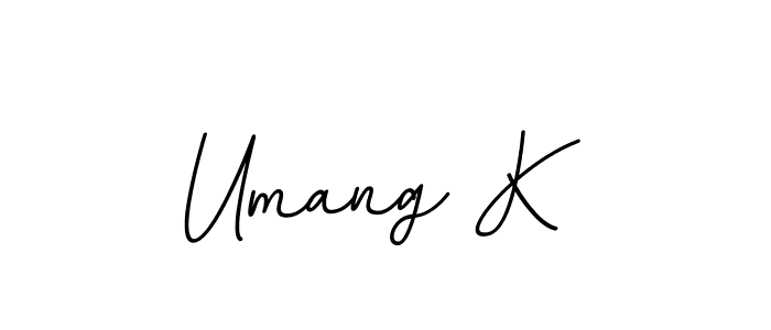 Also You can easily find your signature by using the search form. We will create Umang K name handwritten signature images for you free of cost using BallpointsItalic-DORy9 sign style. Umang K signature style 11 images and pictures png