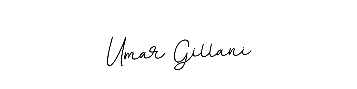Make a beautiful signature design for name Umar Gillani. With this signature (BallpointsItalic-DORy9) style, you can create a handwritten signature for free. Umar Gillani signature style 11 images and pictures png