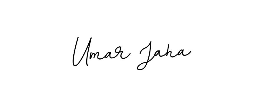 Use a signature maker to create a handwritten signature online. With this signature software, you can design (BallpointsItalic-DORy9) your own signature for name Umar Jaha. Umar Jaha signature style 11 images and pictures png