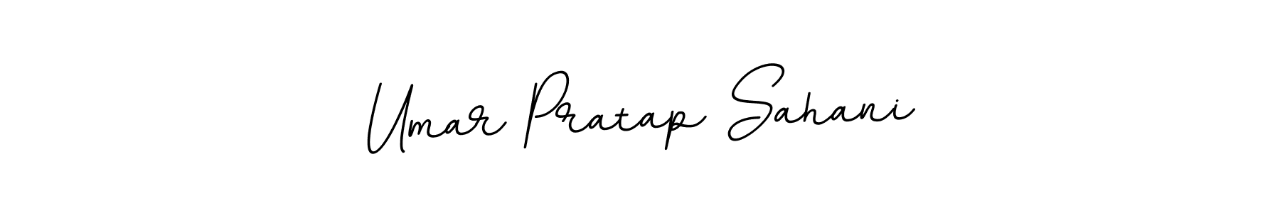 Use a signature maker to create a handwritten signature online. With this signature software, you can design (BallpointsItalic-DORy9) your own signature for name Umar Pratap Sahani. Umar Pratap Sahani signature style 11 images and pictures png