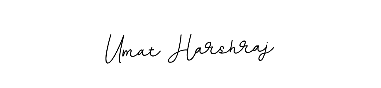 Make a beautiful signature design for name Umat Harshraj. With this signature (BallpointsItalic-DORy9) style, you can create a handwritten signature for free. Umat Harshraj signature style 11 images and pictures png