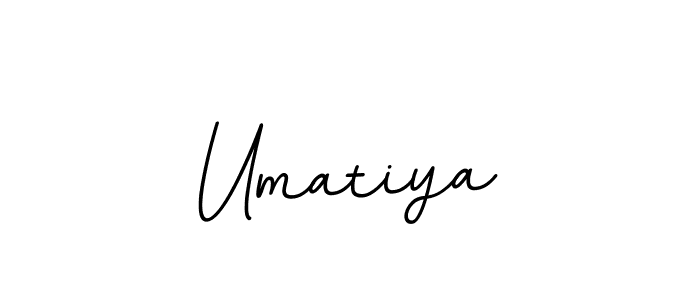 Create a beautiful signature design for name Umatiya. With this signature (BallpointsItalic-DORy9) fonts, you can make a handwritten signature for free. Umatiya signature style 11 images and pictures png
