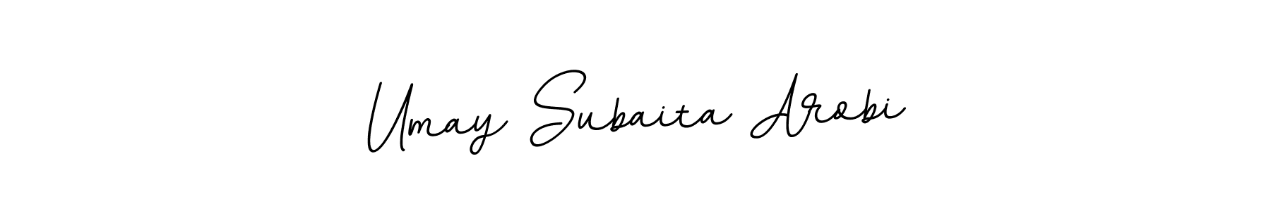 Similarly BallpointsItalic-DORy9 is the best handwritten signature design. Signature creator online .You can use it as an online autograph creator for name Umay Subaita Arobi. Umay Subaita Arobi signature style 11 images and pictures png