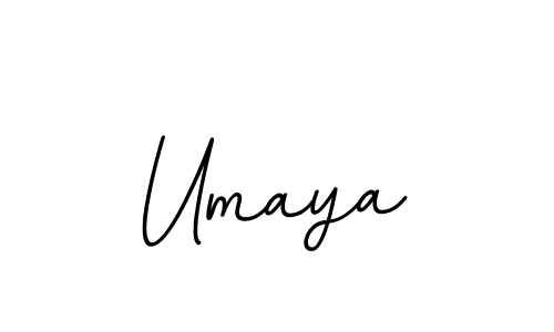 Design your own signature with our free online signature maker. With this signature software, you can create a handwritten (BallpointsItalic-DORy9) signature for name Umaya. Umaya signature style 11 images and pictures png