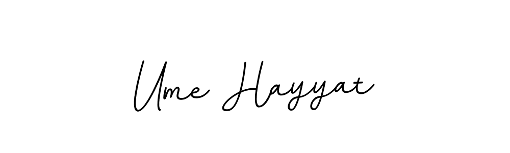 How to make Ume Hayyat signature? BallpointsItalic-DORy9 is a professional autograph style. Create handwritten signature for Ume Hayyat name. Ume Hayyat signature style 11 images and pictures png