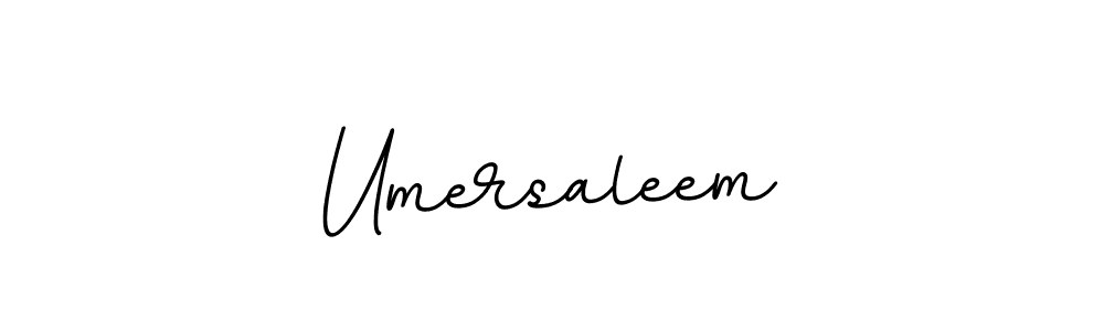 Create a beautiful signature design for name Umersaleem. With this signature (BallpointsItalic-DORy9) fonts, you can make a handwritten signature for free. Umersaleem signature style 11 images and pictures png