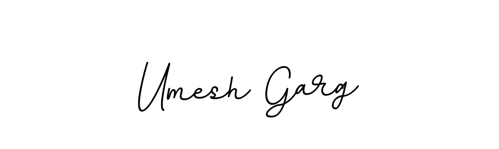How to make Umesh Garg name signature. Use BallpointsItalic-DORy9 style for creating short signs online. This is the latest handwritten sign. Umesh Garg signature style 11 images and pictures png