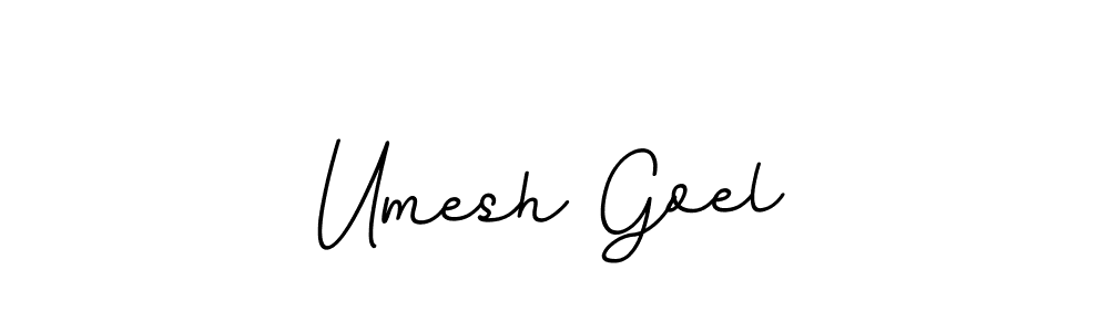 Umesh Goel stylish signature style. Best Handwritten Sign (BallpointsItalic-DORy9) for my name. Handwritten Signature Collection Ideas for my name Umesh Goel. Umesh Goel signature style 11 images and pictures png