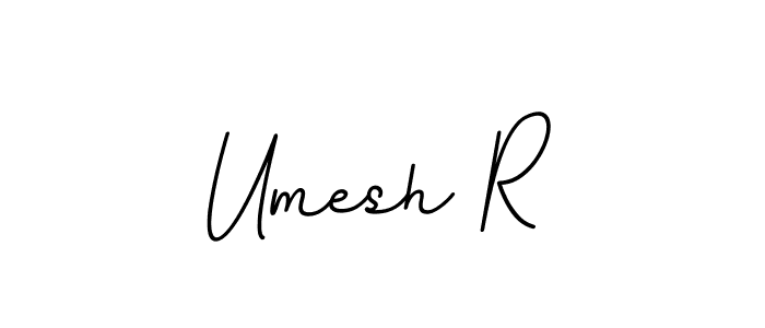 Design your own signature with our free online signature maker. With this signature software, you can create a handwritten (BallpointsItalic-DORy9) signature for name Umesh R. Umesh R signature style 11 images and pictures png