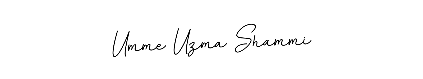 This is the best signature style for the Umme Uzma Shammi name. Also you like these signature font (BallpointsItalic-DORy9). Mix name signature. Umme Uzma Shammi signature style 11 images and pictures png