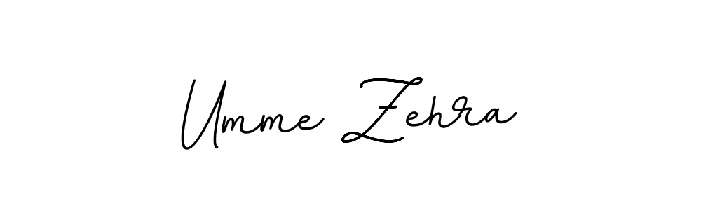 Make a beautiful signature design for name Umme Zehra. With this signature (BallpointsItalic-DORy9) style, you can create a handwritten signature for free. Umme Zehra signature style 11 images and pictures png