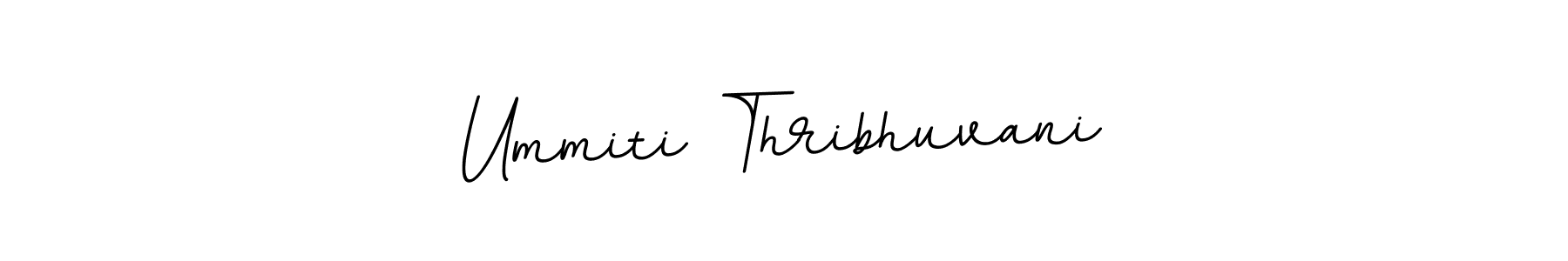 Ummiti Thribhuvani stylish signature style. Best Handwritten Sign (BallpointsItalic-DORy9) for my name. Handwritten Signature Collection Ideas for my name Ummiti Thribhuvani. Ummiti Thribhuvani signature style 11 images and pictures png