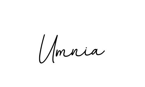 How to make Umnia name signature. Use BallpointsItalic-DORy9 style for creating short signs online. This is the latest handwritten sign. Umnia signature style 11 images and pictures png