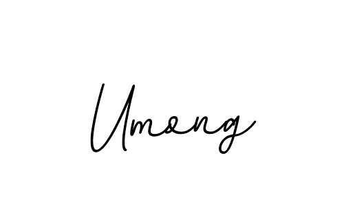 How to make Umong name signature. Use BallpointsItalic-DORy9 style for creating short signs online. This is the latest handwritten sign. Umong signature style 11 images and pictures png