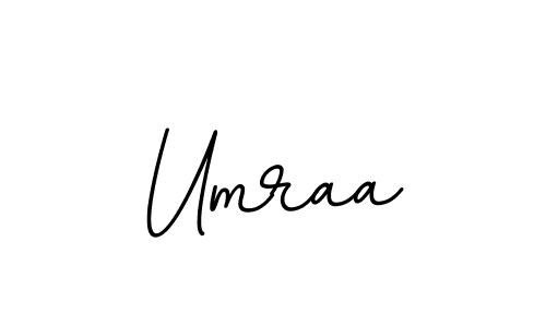 Design your own signature with our free online signature maker. With this signature software, you can create a handwritten (BallpointsItalic-DORy9) signature for name Umraa. Umraa signature style 11 images and pictures png