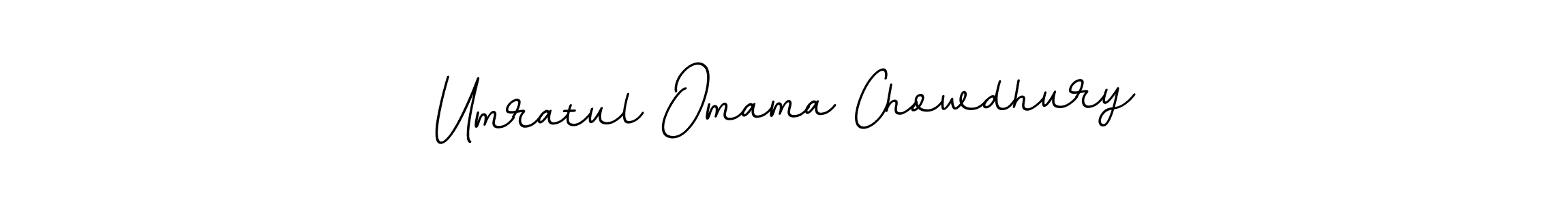 Make a beautiful signature design for name Umratul Omama Chowdhury. With this signature (BallpointsItalic-DORy9) style, you can create a handwritten signature for free. Umratul Omama Chowdhury signature style 11 images and pictures png