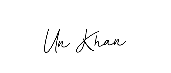 Make a beautiful signature design for name Un Khan. With this signature (BallpointsItalic-DORy9) style, you can create a handwritten signature for free. Un Khan signature style 11 images and pictures png