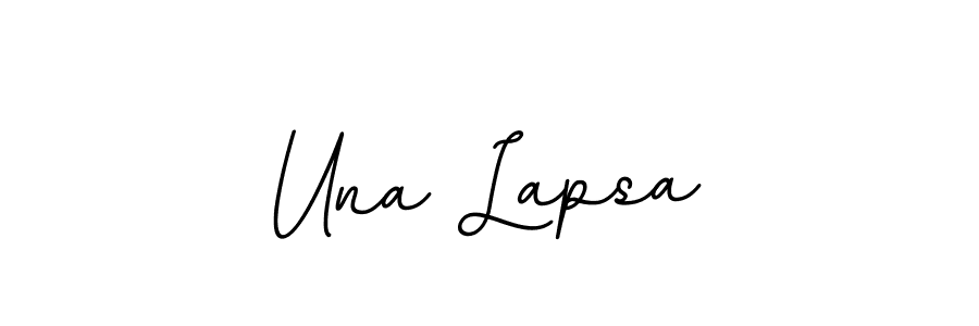 You should practise on your own different ways (BallpointsItalic-DORy9) to write your name (Una Lapsa) in signature. don't let someone else do it for you. Una Lapsa signature style 11 images and pictures png