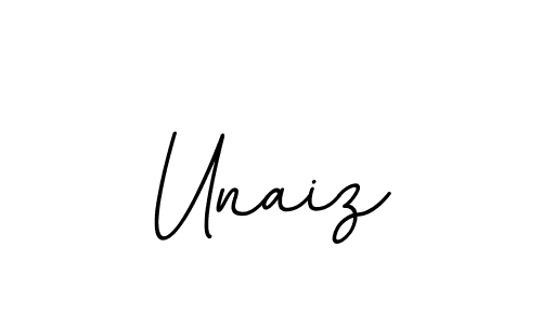 Design your own signature with our free online signature maker. With this signature software, you can create a handwritten (BallpointsItalic-DORy9) signature for name Unaiz. Unaiz signature style 11 images and pictures png