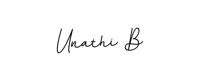 Make a beautiful signature design for name Unathi B. With this signature (BallpointsItalic-DORy9) style, you can create a handwritten signature for free. Unathi B signature style 11 images and pictures png