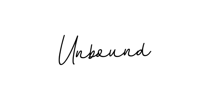 Design your own signature with our free online signature maker. With this signature software, you can create a handwritten (BallpointsItalic-DORy9) signature for name Unbound. Unbound signature style 11 images and pictures png