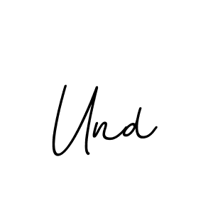 Design your own signature with our free online signature maker. With this signature software, you can create a handwritten (BallpointsItalic-DORy9) signature for name Und. Und signature style 11 images and pictures png