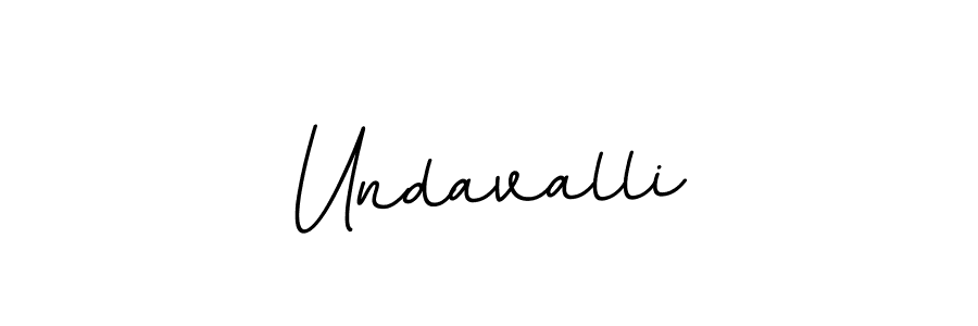 Design your own signature with our free online signature maker. With this signature software, you can create a handwritten (BallpointsItalic-DORy9) signature for name Undavalli. Undavalli signature style 11 images and pictures png