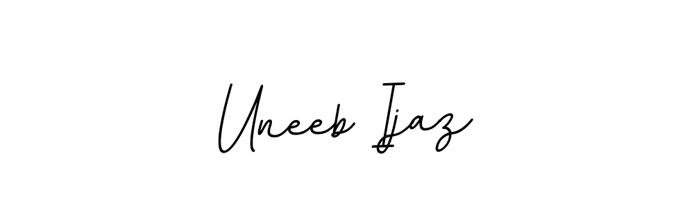 It looks lik you need a new signature style for name Uneeb Ijaz. Design unique handwritten (BallpointsItalic-DORy9) signature with our free signature maker in just a few clicks. Uneeb Ijaz signature style 11 images and pictures png