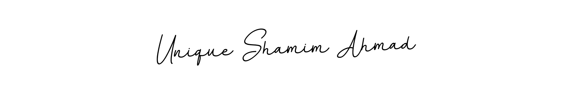 Design your own signature with our free online signature maker. With this signature software, you can create a handwritten (BallpointsItalic-DORy9) signature for name Unique Shamim Ahmad. Unique Shamim Ahmad signature style 11 images and pictures png
