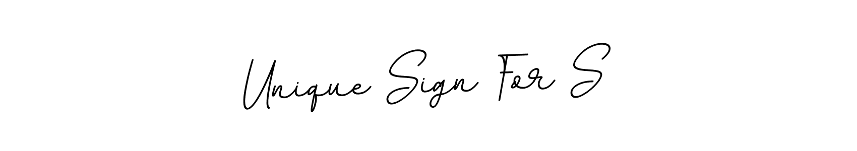 Design your own signature with our free online signature maker. With this signature software, you can create a handwritten (BallpointsItalic-DORy9) signature for name Unique Sign For S. Unique Sign For S signature style 11 images and pictures png