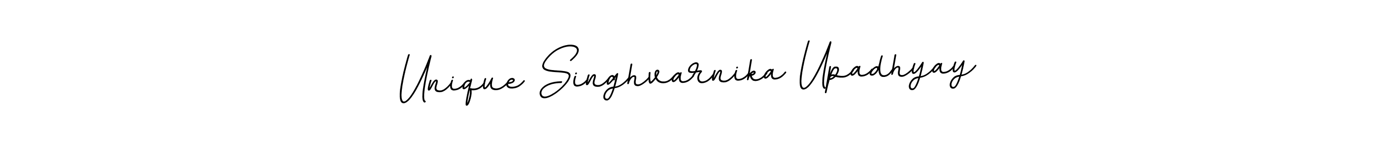 How to make Unique Singhvarnika Upadhyay name signature. Use BallpointsItalic-DORy9 style for creating short signs online. This is the latest handwritten sign. Unique Singhvarnika Upadhyay signature style 11 images and pictures png