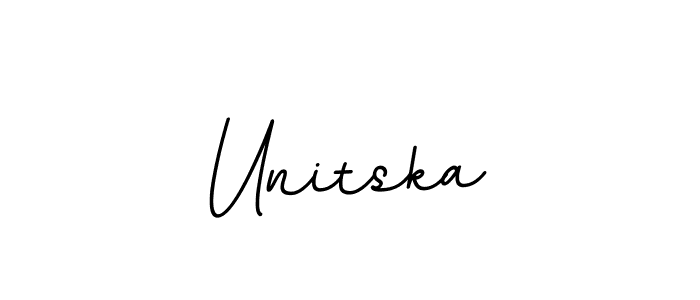 Unitska stylish signature style. Best Handwritten Sign (BallpointsItalic-DORy9) for my name. Handwritten Signature Collection Ideas for my name Unitska. Unitska signature style 11 images and pictures png