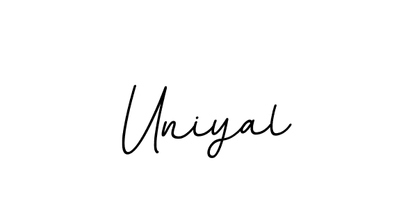 if you are searching for the best signature style for your name Uniyal. so please give up your signature search. here we have designed multiple signature styles  using BallpointsItalic-DORy9. Uniyal signature style 11 images and pictures png
