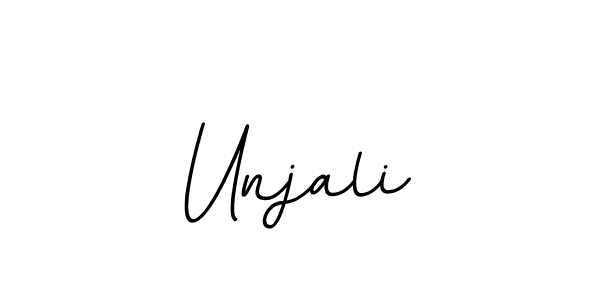 The best way (BallpointsItalic-DORy9) to make a short signature is to pick only two or three words in your name. The name Unjali include a total of six letters. For converting this name. Unjali signature style 11 images and pictures png