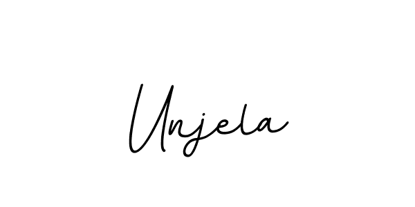 if you are searching for the best signature style for your name Unjela. so please give up your signature search. here we have designed multiple signature styles  using BallpointsItalic-DORy9. Unjela signature style 11 images and pictures png