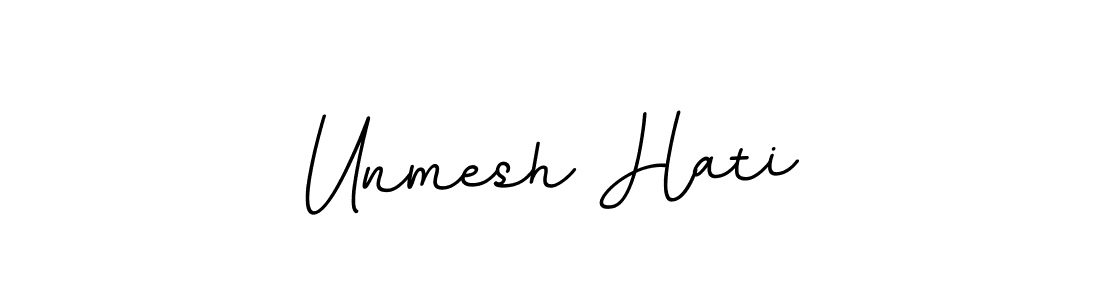 Use a signature maker to create a handwritten signature online. With this signature software, you can design (BallpointsItalic-DORy9) your own signature for name Unmesh Hati. Unmesh Hati signature style 11 images and pictures png